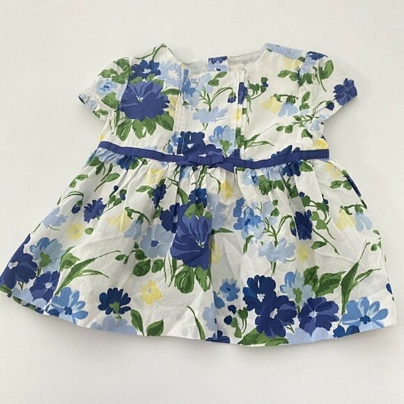Janie and Jack Girl’s Sz 18-24 Mth  Classic Spring Pintucked Floral‎ Top Blouse - Picture 1 of 6